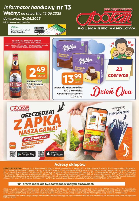 Społem Częstochowa - gazetka promocyjna Gazetka od czwartku 12.06 do wtorku 24.06 - strona 12