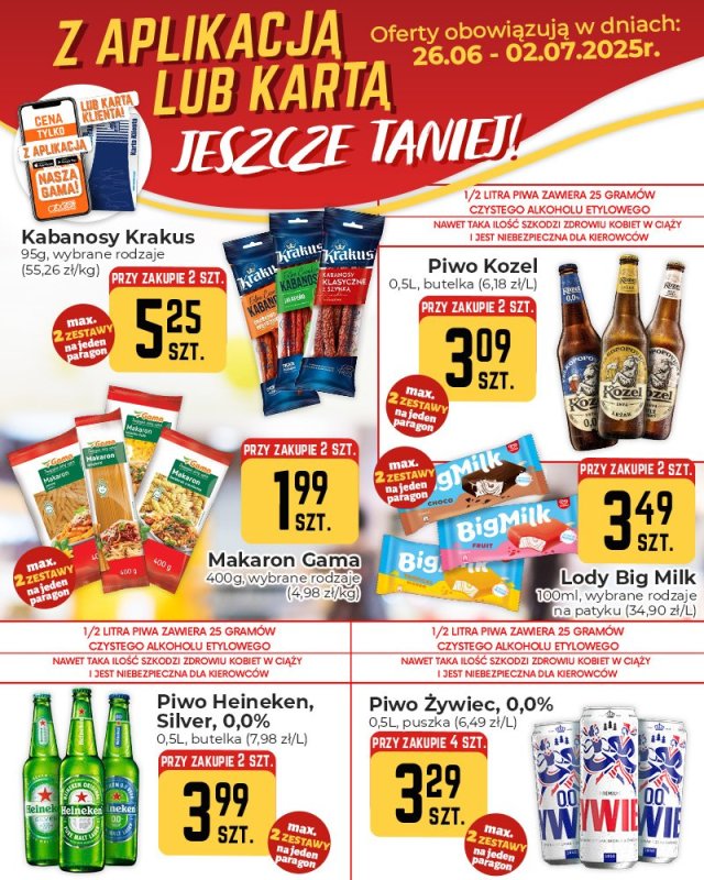 Społem Częstochowa - gazetka promocyjna Plakaty promocyjne od czwartku 26.06 do środy 02.07 - strona 2