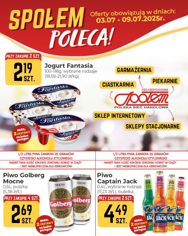Społem Częstochowa - gazetka promocyjna Społem poleca! od czwartku 03.07 do środy 09.07 - strona 3