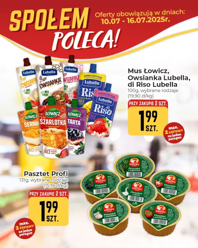 Społem Częstochowa - gazetka promocyjna Plakaty promocyjne od czwartku 10.07 do środy 16.07 - strona 3
