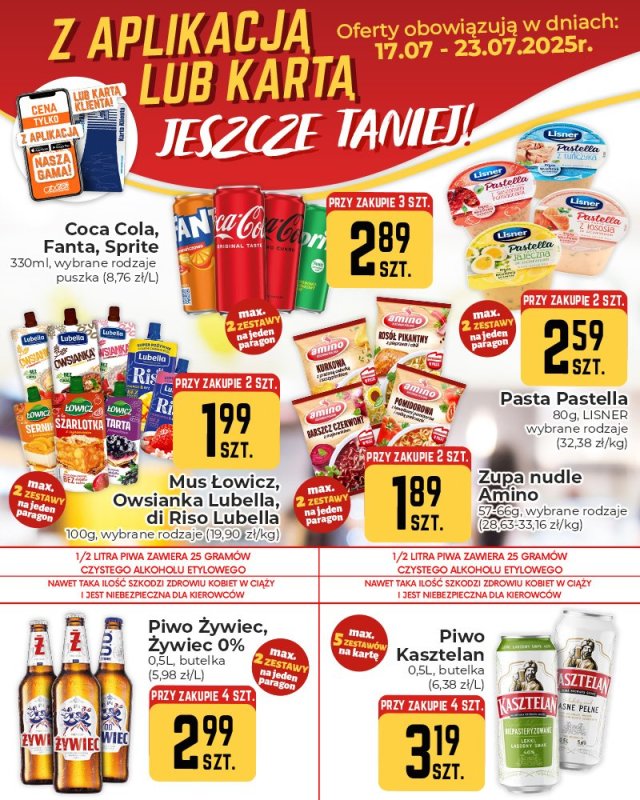 Społem Częstochowa - gazetka promocyjna Plakaty promocyjne od czwartku 17.07 do środy 23.07 - strona 2