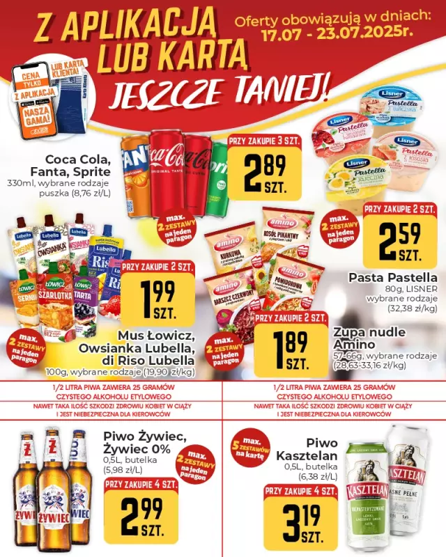 Społem Częstochowa - gazetka promocyjna Plakaty promocyjne od czwartku 17.07 do środy 23.07 - strona 2