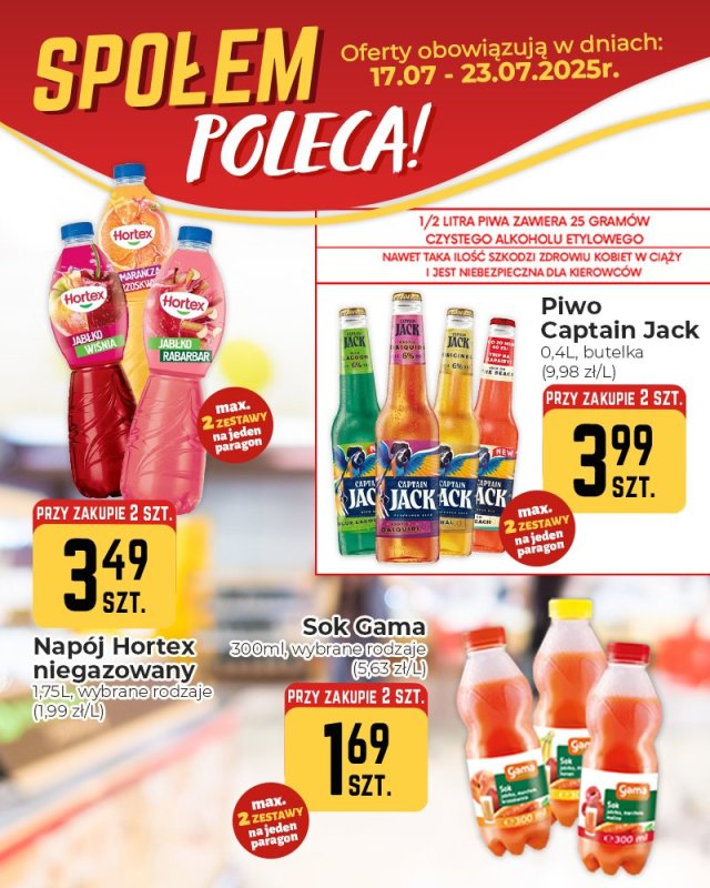 Społem Częstochowa - gazetka promocyjna Plakaty promocyjne od czwartku 17.07 do środy 23.07 - strona 3