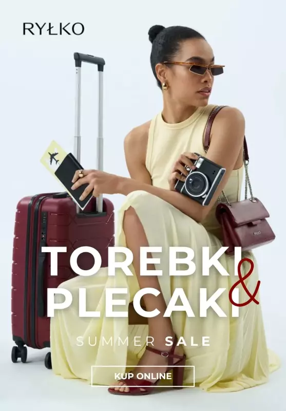 Ryłko - gazetka promocyjna SUMMER SALE - torebki i plecaki od poniedziałku 23.06 
