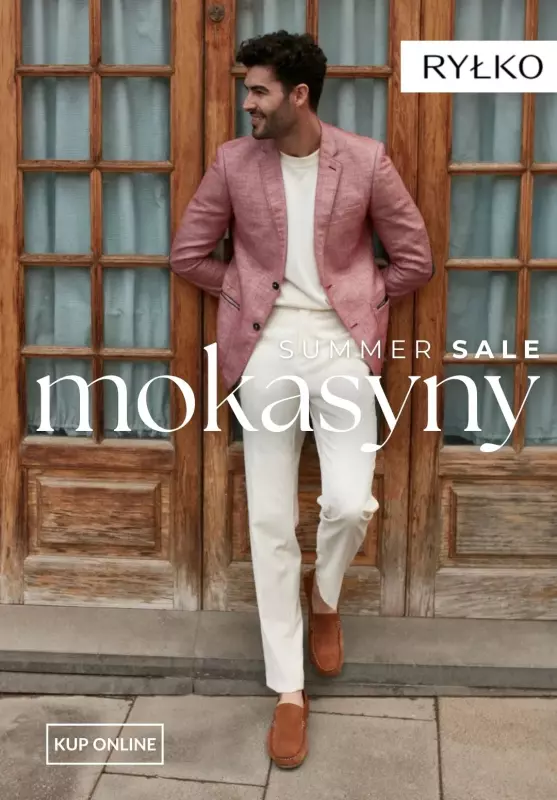 Ryłko - gazetka promocyjna Mokasyny męskie - SALE od piątku 04.07 