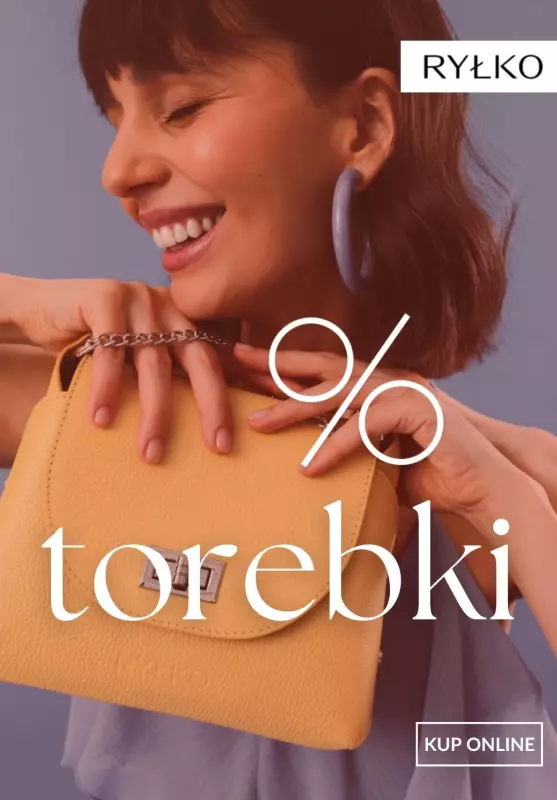 Ryłko - gazetka promocyjna Torebki na WYPRZEDAŻY od czwartku 24.07 