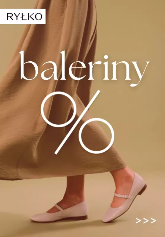 Ryłko - gazetka promocyjna Baleriny damskie na PROMOCJI od poniedziałku 28.07 