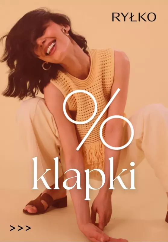Ryłko - gazetka promocyjna Klapki damskie - PROMOCJE od piątku 01.08 
