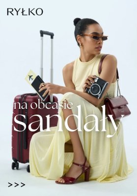 Ryłko - gazetka promocyjna Sandały na obcasie - PROMOCJE od poniedziałku 04.08 