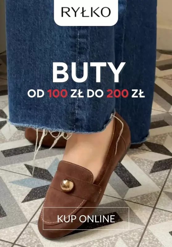 Ryłko - gazetka promocyjna Buty damskie od 100 zł do 200zł od piątku 29.08 