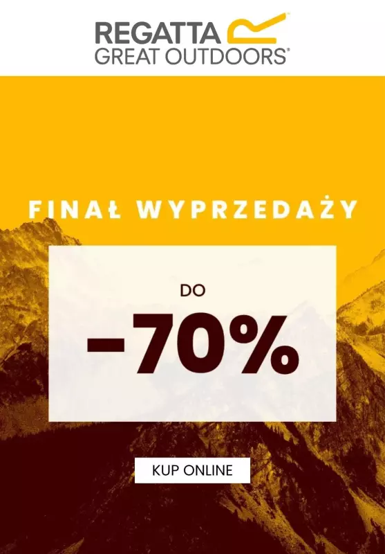 Regatta - gazetka promocyjna Do -70% FINAŁ WYPRZEDAŻY od poniedziałku 10.02 