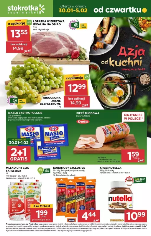 #Wasz wybór - gazetka promocyjna Stokrotka | Gazetka Supermarket od czwartku 30.01 do środy 05.02