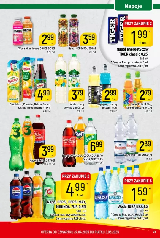 Delikatesy Piotruś Pan - gazetka promocyjna Gazetka od czwartku 24.04 do piątku 02.05 - strona 25