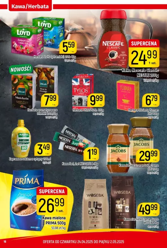 Delikatesy Piotruś Pan - gazetka promocyjna Gazetka od czwartku 24.04 do piątku 02.05 - strona 16