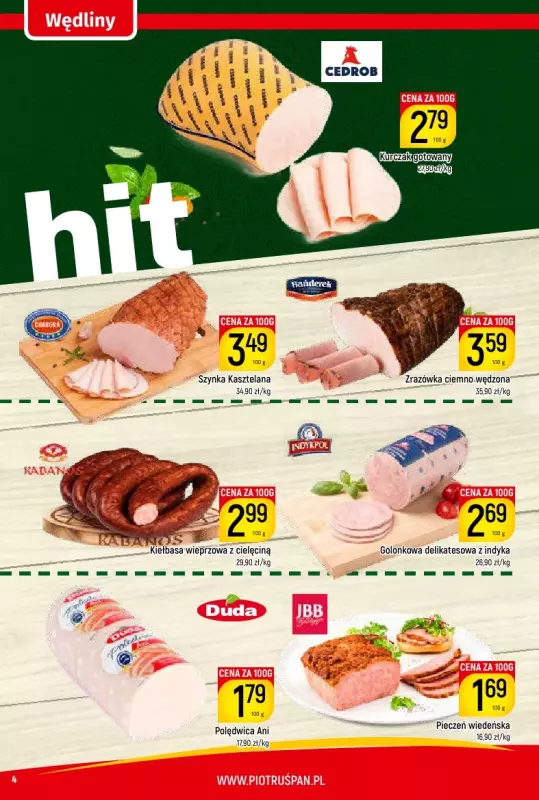 Delikatesy Piotruś Pan - gazetka promocyjna Gazetka od czwartku 24.04 do piątku 02.05 - strona 4