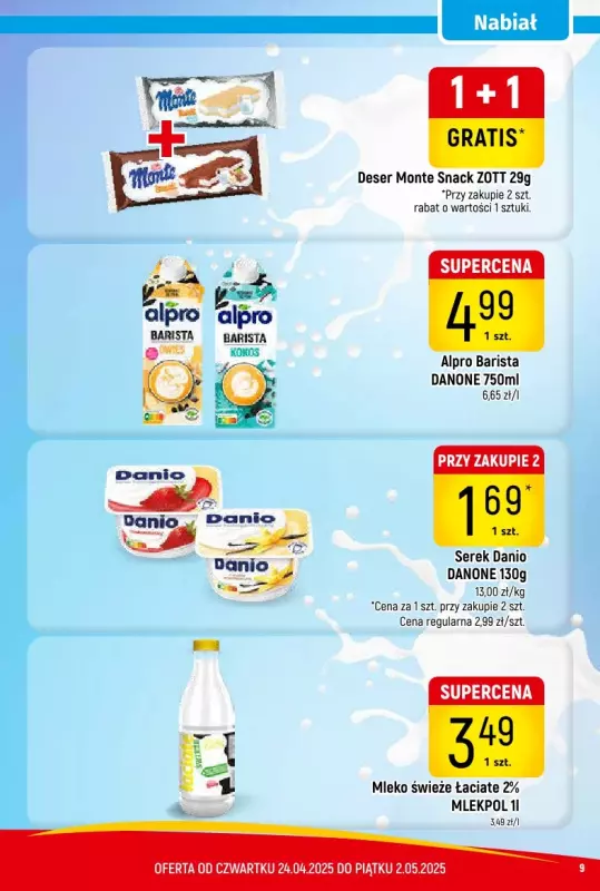 Delikatesy Piotruś Pan - gazetka promocyjna Gazetka od czwartku 24.04 do piątku 02.05 - strona 9