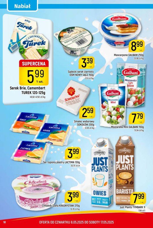 Delikatesy Piotruś Pan - gazetka promocyjna Gazetka od czwartku 08.05 do soboty 17.05 - strona 10