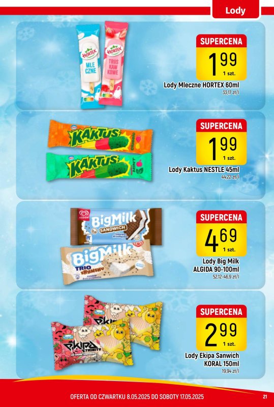 Delikatesy Piotruś Pan - gazetka promocyjna Gazetka od czwartku 08.05 do soboty 17.05 - strona 21