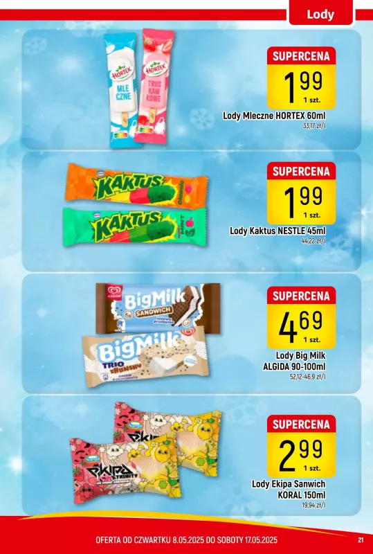 Delikatesy Piotruś Pan - gazetka promocyjna Gazetka od czwartku 08.05 do soboty 17.05 - strona 21
