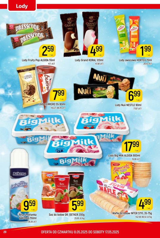 Delikatesy Piotruś Pan - gazetka promocyjna Gazetka od czwartku 08.05 do soboty 17.05 - strona 20