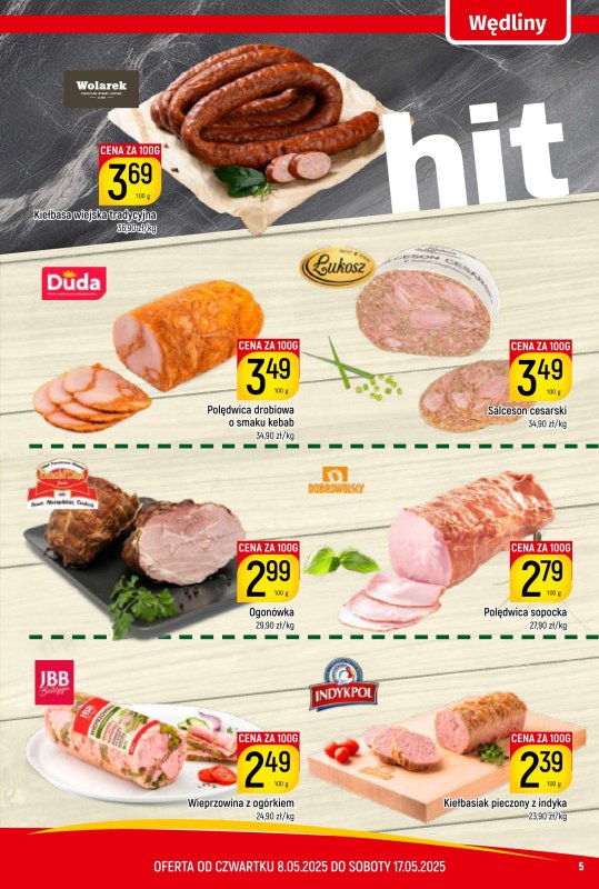 Delikatesy Piotruś Pan - gazetka promocyjna Gazetka od czwartku 08.05 do soboty 17.05 - strona 5