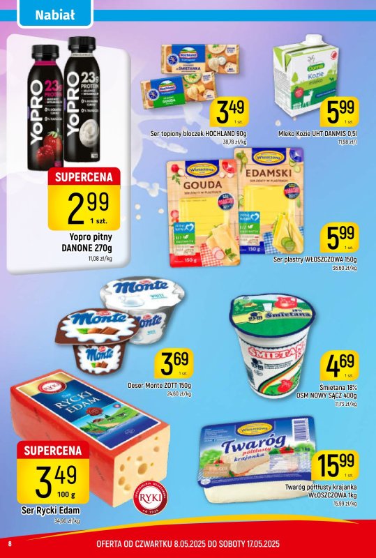 Delikatesy Piotruś Pan - gazetka promocyjna Gazetka od czwartku 08.05 do soboty 17.05 - strona 8