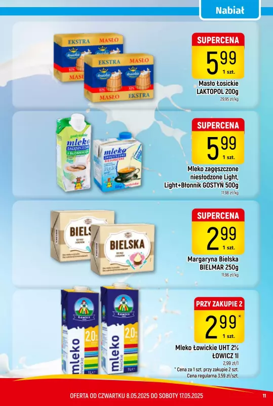 Delikatesy Piotruś Pan - gazetka promocyjna Gazetka od czwartku 08.05 do soboty 17.05 - strona 11
