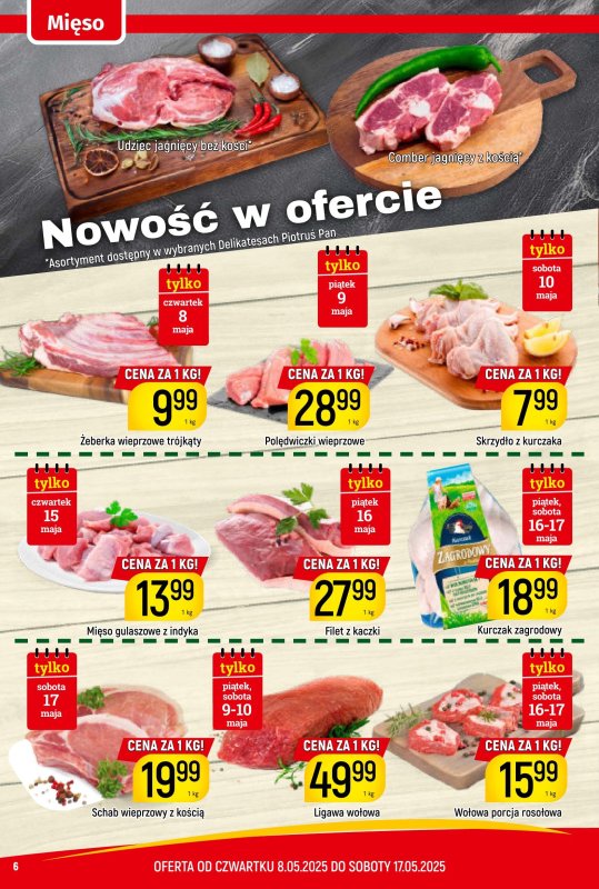 Delikatesy Piotruś Pan - gazetka promocyjna Gazetka od czwartku 08.05 do soboty 17.05 - strona 6