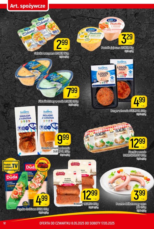Delikatesy Piotruś Pan - gazetka promocyjna Gazetka od czwartku 08.05 do soboty 17.05 - strona 12