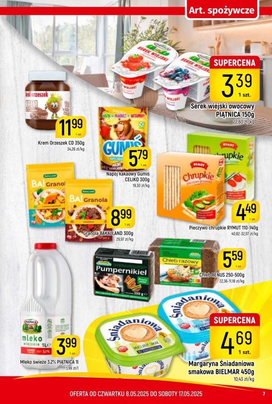 Delikatesy Piotruś Pan - gazetka promocyjna Gazetka od czwartku 08.05 do soboty 17.05 - strona 7