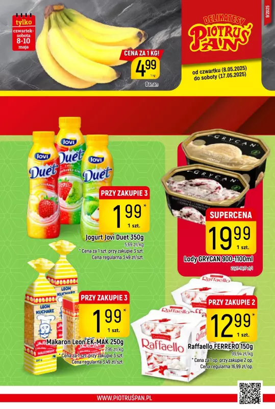 Delikatesy Piotruś Pan - gazetka promocyjna Gazetka od czwartku 08.05 do soboty 17.05