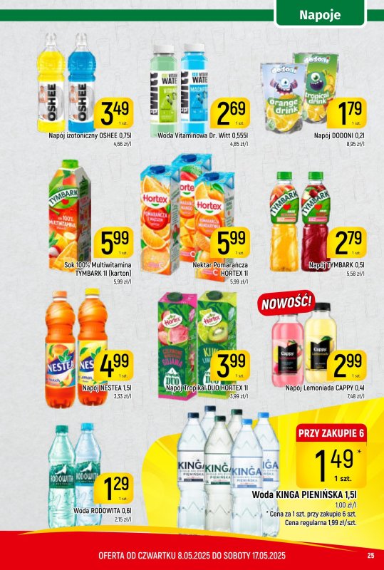 Delikatesy Piotruś Pan - gazetka promocyjna Gazetka od czwartku 08.05 do soboty 17.05 - strona 25