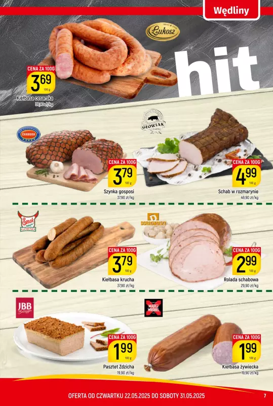 Delikatesy Piotruś Pan - gazetka promocyjna Gazetka od czwartku 22.05 do soboty 31.05 - strona 7