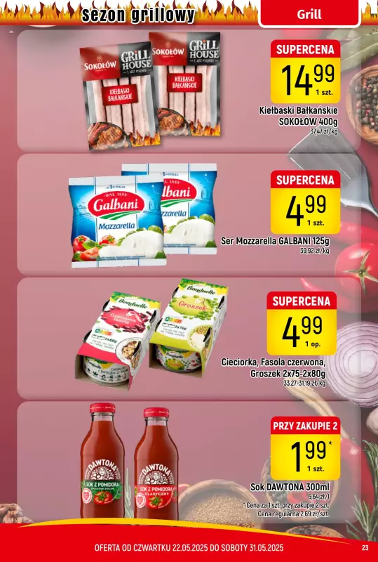 Delikatesy Piotruś Pan - gazetka promocyjna Gazetka od czwartku 22.05 do soboty 31.05 - strona 23
