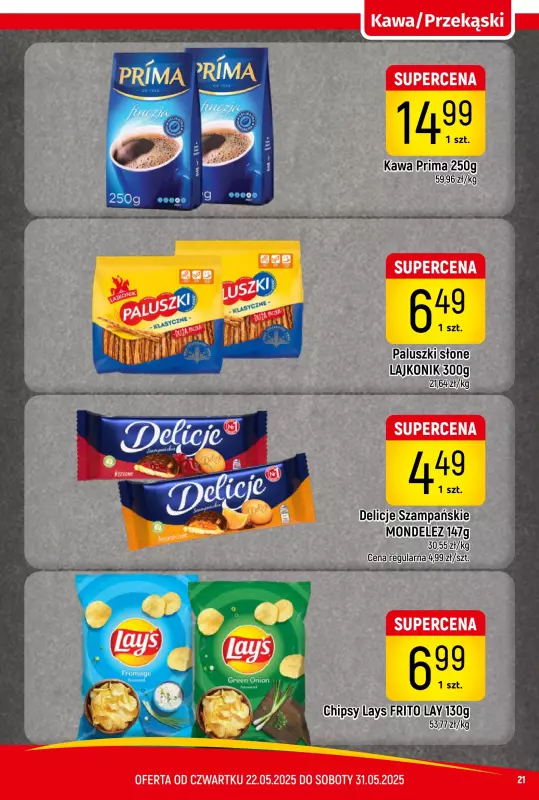Delikatesy Piotruś Pan - gazetka promocyjna Gazetka od czwartku 22.05 do soboty 31.05 - strona 21