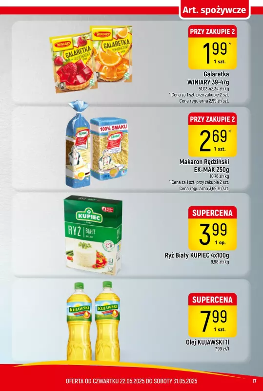 Delikatesy Piotruś Pan - gazetka promocyjna Gazetka od czwartku 22.05 do soboty 31.05 - strona 17