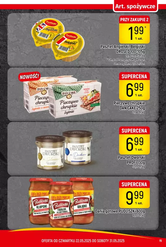Delikatesy Piotruś Pan - gazetka promocyjna Gazetka od czwartku 22.05 do soboty 31.05 - strona 15