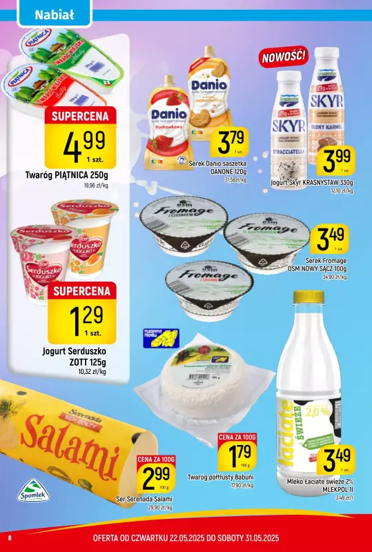 Delikatesy Piotruś Pan - gazetka promocyjna Gazetka od czwartku 22.05 do soboty 31.05 - strona 8