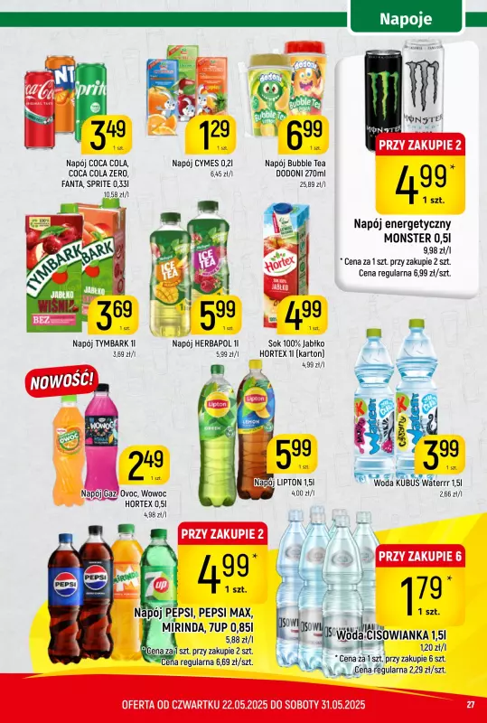 Delikatesy Piotruś Pan - gazetka promocyjna Gazetka od czwartku 22.05 do soboty 31.05 - strona 27