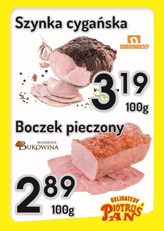 Delikatesy Piotruś Pan - gazetka promocyjna Plakaty promocyjne od piątku 30.05 do środy 04.06