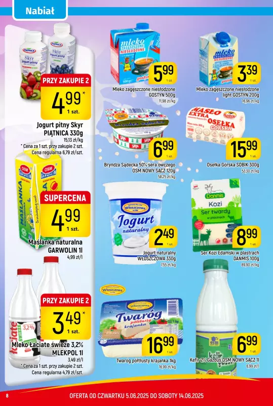 Delikatesy Piotruś Pan - gazetka promocyjna Gazetka od czwartku 05.06 do soboty 14.06 - strona 8