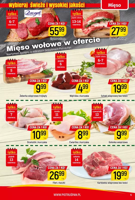 Delikatesy Piotruś Pan - gazetka promocyjna Gazetka od czwartku 05.06 do soboty 14.06 - strona 5