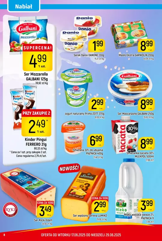 Delikatesy Piotruś Pan - gazetka promocyjna Gazetka od wtorku 17.06 do niedzieli 29.06 - strona 8