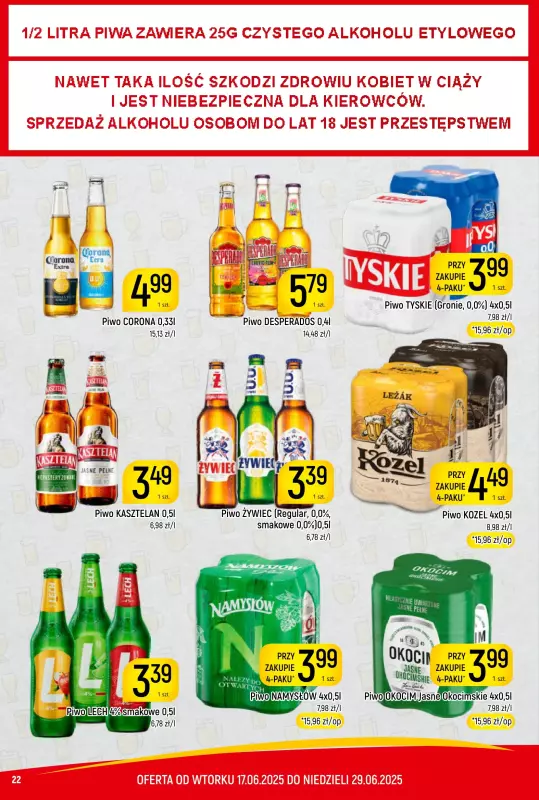 Delikatesy Piotruś Pan - gazetka promocyjna Gazetka od wtorku 17.06 do niedzieli 29.06 - strona 22