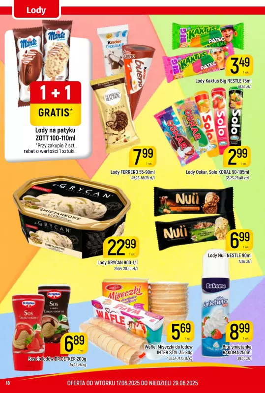 Delikatesy Piotruś Pan - gazetka promocyjna Gazetka od wtorku 17.06 do niedzieli 29.06 - strona 18