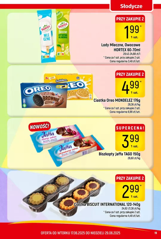 Delikatesy Piotruś Pan - gazetka promocyjna Gazetka od wtorku 17.06 do niedzieli 29.06 - strona 19