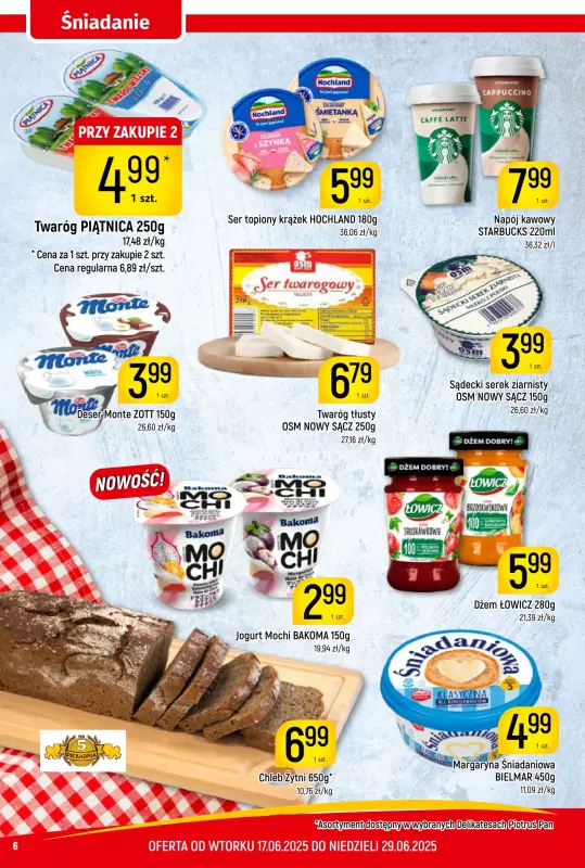 Delikatesy Piotruś Pan - gazetka promocyjna Gazetka od wtorku 17.06 do niedzieli 29.06 - strona 6