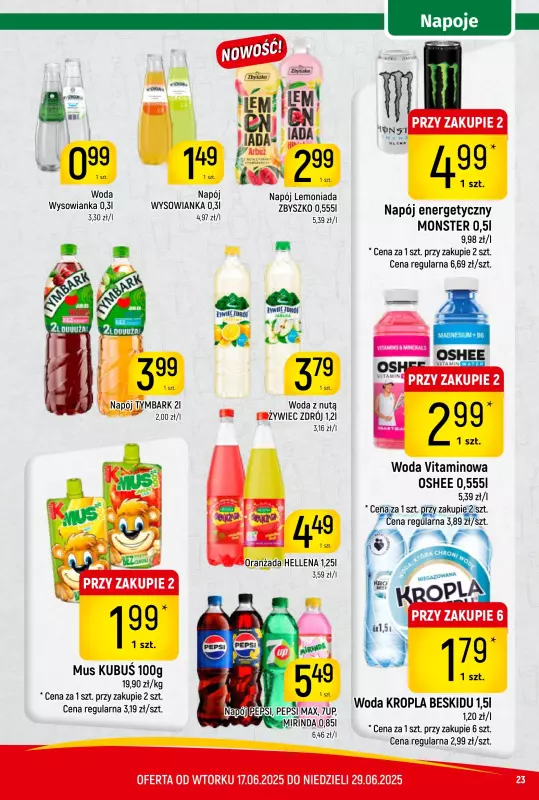 Delikatesy Piotruś Pan - gazetka promocyjna Gazetka od wtorku 17.06 do niedzieli 29.06 - strona 23