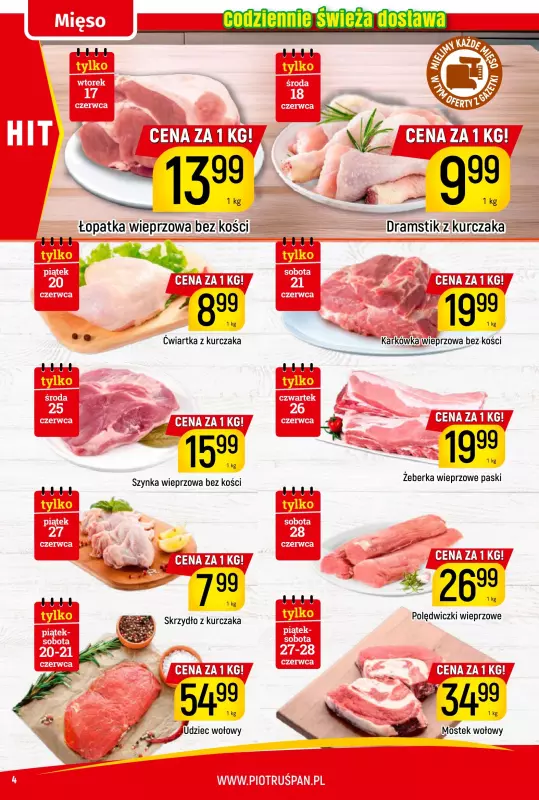 Delikatesy Piotruś Pan - gazetka promocyjna Gazetka od wtorku 17.06 do niedzieli 29.06 - strona 4