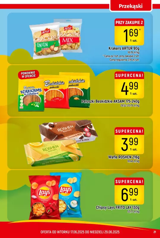 Delikatesy Piotruś Pan - gazetka promocyjna Gazetka od wtorku 17.06 do niedzieli 29.06 - strona 21